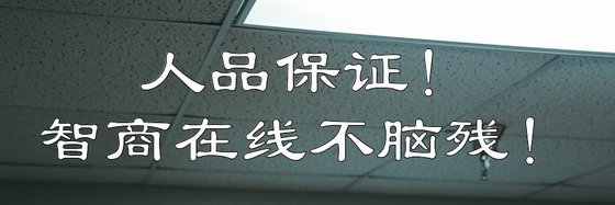 人品保证！智商在线不脑残！